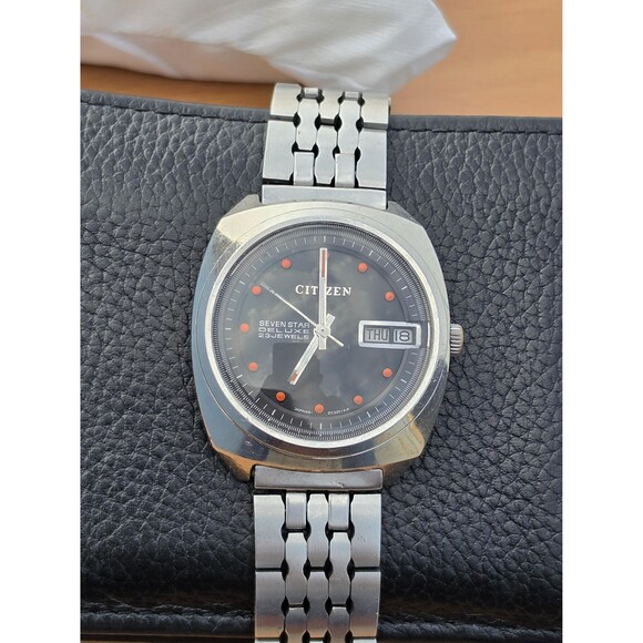 Vintage Citizen Seven Star Deluxe Automatic Watch 23 Jewels Day Date JDM 70s main image 16